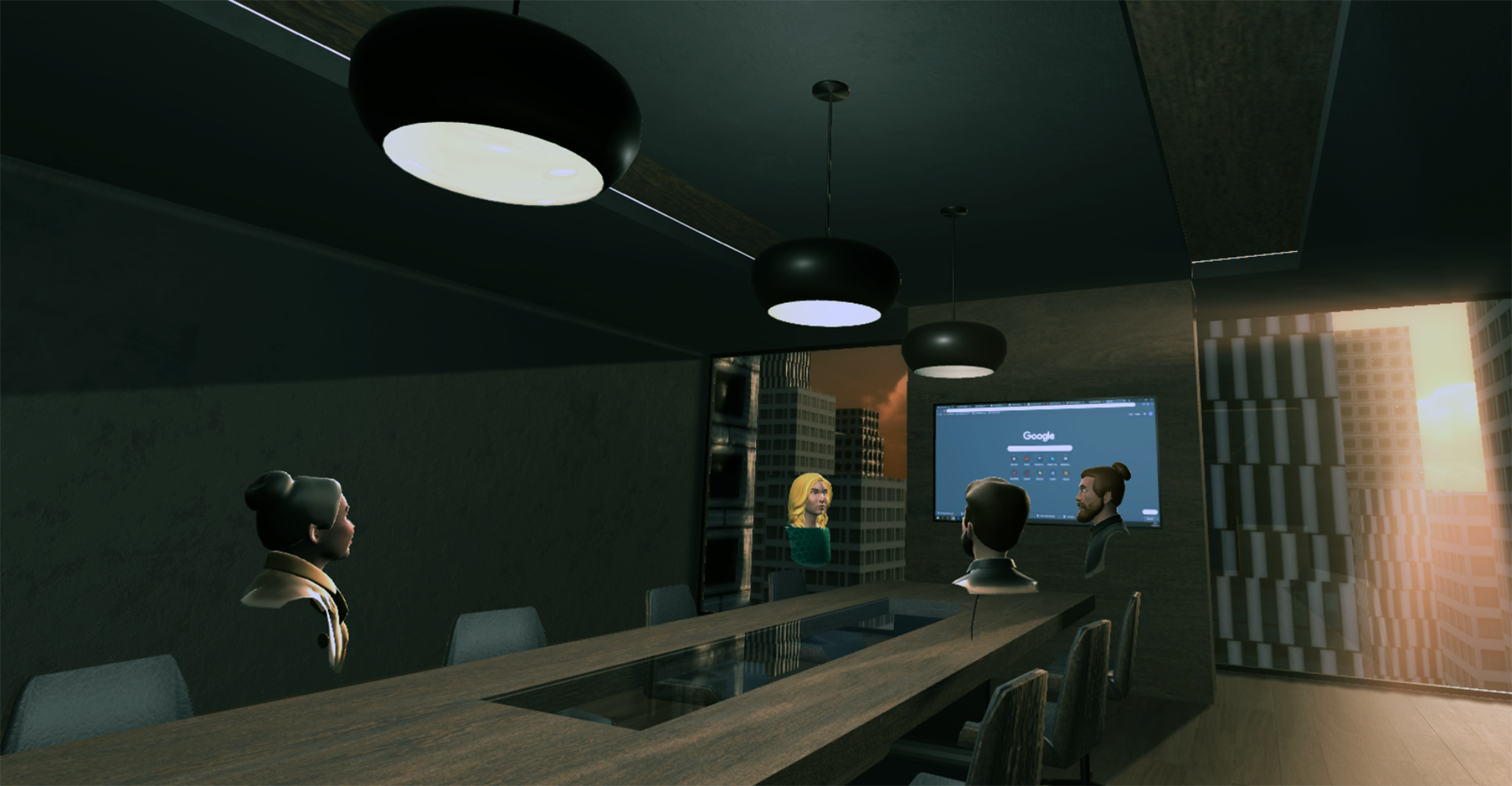 Boardroom Meetings in Virtual Reality